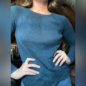 Reitmans Dark Teal Crew Neck Sweater